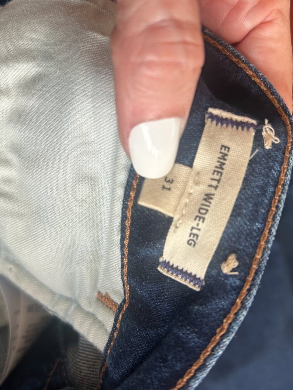 Madewell Emmett Wide-Leg Jeans in Women's Size 31 - Picture 6 of 6